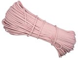 Sztywny sznurek 5mm do szycia na maszynie 100m by GOLD-POL BABY PINK RÓŻ pleciony 100% bawełna z recyklingu na torby kosze