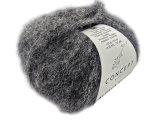 ALPACA SILVER 256 CIEMNY SZARY MELANGE SREBRO alpaka KATIA 25g 120m delikatna jak piórko i skrzy się jak śnieg w czasie mrozu