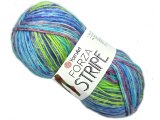 FORZA STRIPE 2804 MIX BLUE AND GREEN YarnArt 100g 420m melanż ombre włóczka wełniana na ciepłe skarpety sklep GOLDPOL