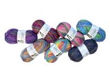 FORZA STRIPE 2802 MIX BLUE AND BORDO YarnArt 100g 420m melanż ombre włóczka wełniana na ciepłe skarpety sklep GOLDPOL