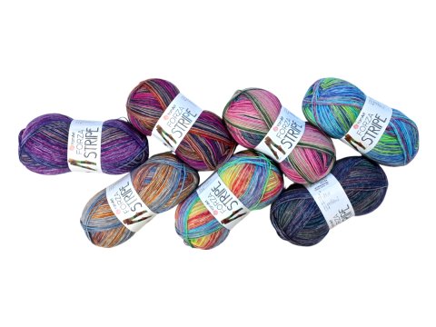 FORZA STRIPE 2805 MIX BLUE KARMEL SZARY YarnArt 100g 420m melanż ombre włóczki wełniane na ciepłe skarpety sklep GOLDPOL