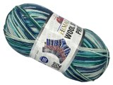 WOOL SOCKS PRINT 4906 MIX MORSKI I TURKUSY Himalaya 100g 400m melanż ombre włóczki wełniane na ciepłe skarpetki sklep GOLDPOL