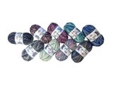 WOOL SOCKS PRINT 2703 MIX FUKSJA I CZARNY Himalaya 100g 400m melanż ombre włóczki wełniane na ciepłe skarpetki sklep GOLDPOL