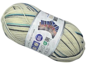 WOOL SOCKS PRINT 6107 MIX...
