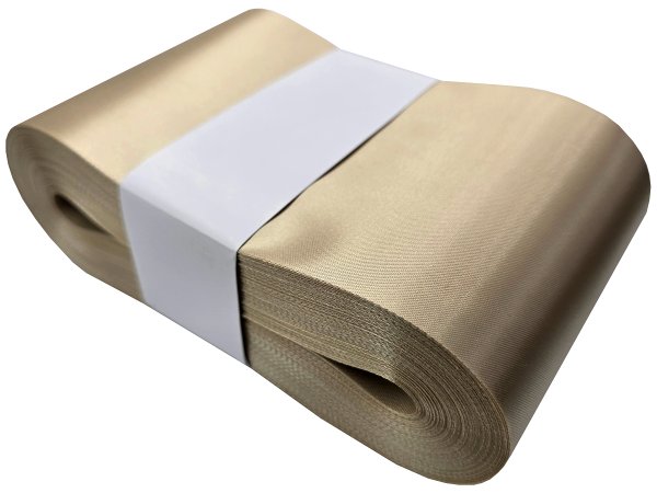 10cm 50m HURT BEIGE BEŻOWA 185 wstążka satynowa atłasowa szeroka na kokardy kokardki wstęgi hurtownia wstążek Warszawa