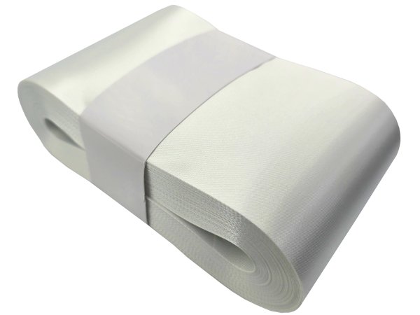 10cm 50m HURT ECRU KREMOWA OFF WHITE 163 wstążka satynowa atłasowa szeroka na kokardy wstęgi hurtownia wstążek Warszawa