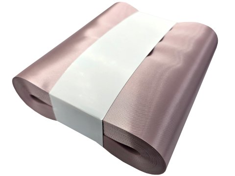 20cm 50m HURT RÓŻOWA PUDROWA POWDER PINK Z135 wstążka satynowa najszersza na kokardy wstęgi hurtownia wstążek Warszawa