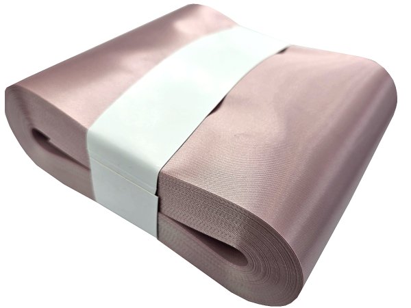 15cm 50m HURT RÓŻOWA PUDROWA POWDER PINK Z135 wstążka satynowa szeroka na kokardy wstęgi hurtownia wstążek Warszawa