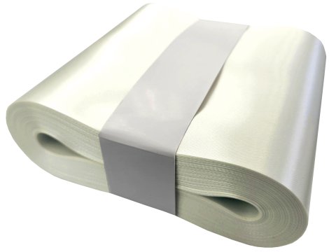 15cm 50m HURT ECRU KREMOWA 163 wstążka satynowa szeroka na kokardy wstęgi hurtownia wstążek Warszawa
