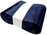 15cm 50m HURT GRANATOWA NAVY BLUE 184 wstążka satynowa szeroka na kokardy wstęgi hurtownia wstążek Warszawa