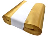 20cm 50m HURT GOLD ZŁOTA JASNA Z118 wstążka satynowa najszersza na kokardy wstęgi hurtownia wstążek Warszawa