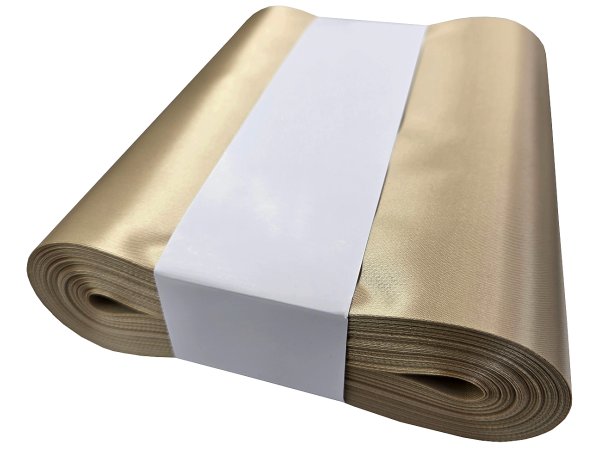 20cm 50m HURT BEŻOWA BEIGE 185 wstążka satynowa najszersza na kokardy wstęgi hurtownia wstążek Warszawa
