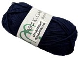 BJORK włóczka 526 GRANATOWA BARDZO CIEMNA Viking Garn 50g 147m bambusowa cienka z połyskiem sklep z włóczkami