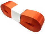 4cm 50m ORANGE POMARAŃCZOWA 146 wstążka satynowa na kokardy kokardki wstęgi na otwarcie hurtownia wstążek wstążki ozdobne