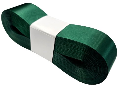 4cm 50m BUTELKOWA ZIELONA DARK GREEN 188 wstążka satynowa na kokardy kokardki wstęgi hurtownia wstążek wstążki ozdobne