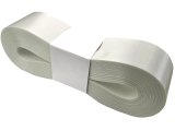 4cm 50m ECRU KREMOWA OFF WHITE 163 wstążka satynowa na kokardy kokardki wstęgi na otwarcie hurtownia wstążek wstążki ozdobne