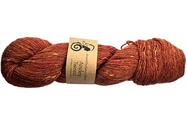 ANDES TWEED włóczka 253 MIX RUDY Viking Garn 50g 100m mix wełny alpaka i merino hurtownia włóczek GOLD-POL Warszawa