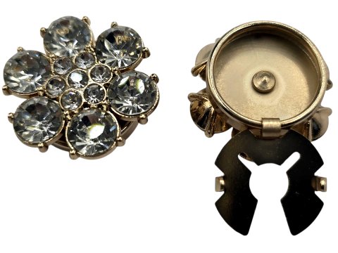 23mm Guziki metalowe BUTTON COVER 1 sztuka kolor ZŁOTY guziki ozdobne metalowe nakładka na koszulowy sklep Warszawa