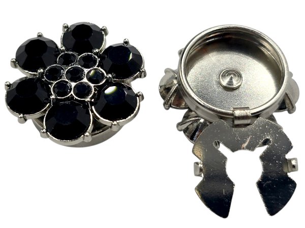 23mm Guziki metalowe BUTTON COVER 1 sztuka kolor SREBRNY guziki ozdobne metalowe nakładka na koszulowy sklep Warszawa