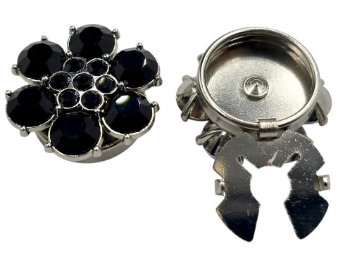 23mm Guziki metalowe BUTTON COVER 1 sztuka kolor SREBRNY guziki ozdobne metalowe nakładka na koszulowy sklep Warszawa