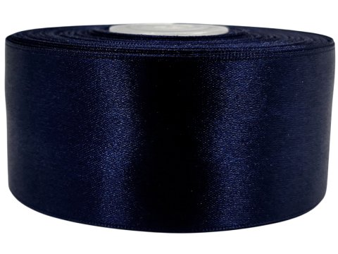 38mm Wstążka atłasowa 184 Granatowa rolka 25m największy wybór wstążek satynowych w Warszawie Gold-Pol