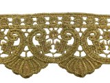 60mm Gipiura metalizowana* ZŁOTA cena za 1m taśma gipiurowa sakralna hiszpańska pasmanteria GOLD-POL