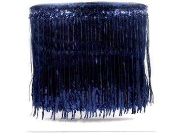 Frędzle cekinowe 20cm NAVY...