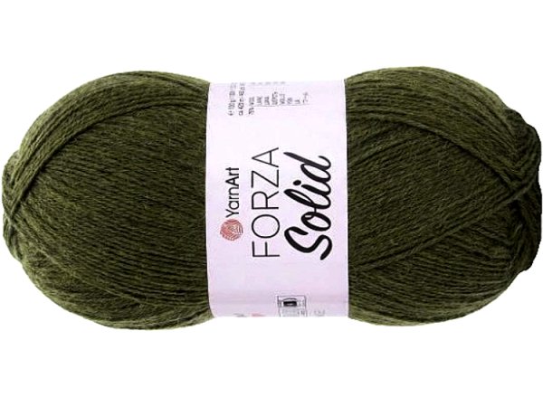FORZA SOLID 26 Oliwka włóczka YarnArt 100g 420m włóczki wełniane na ciepłe skarpety sklep z włóczką