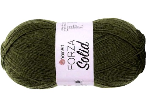 FORZA SOLID 26 Oliwka włóczka YarnArt 100g 420m włóczki wełniane na ciepłe skarpety sklep z włóczką