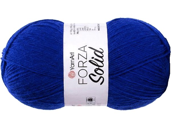 FORZA SOLID 19 Niebieska szafirowa włóczka YarnArt 100g 420m włóczki wełniane na ciepłe skarpety sklep z włóczką