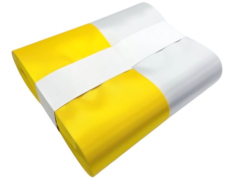 10cm 50m HURT ŻÓŁTA YELLOW wstążka satynowa szeroka na kokardy wstęgi miękka ale sztywna hurtownia wstążek Warszawa