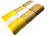 10cm 50m HURT ŻÓŁTA YELLOW wstążka satynowa szeroka na kokardy wstęgi miękka ale sztywna hurtownia wstążek Warszawa