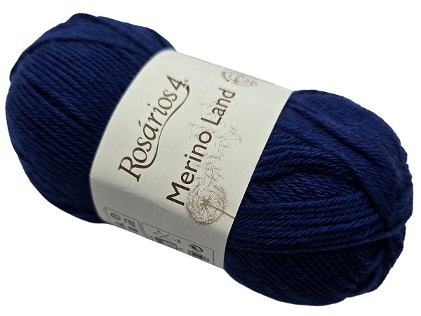 MERINO LAND 26 Granatowa 50g 220m Rosarios4 włóczka 100% wełna merino hurtownia włóczek GOLD-POL Warszawa