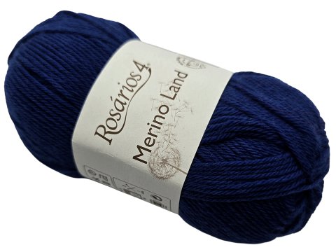 MERINO LAND 26 Granatowa 50g 220m Rosarios4 włóczka 100% wełna merino hurtownia włóczek GOLD-POL Warszawa