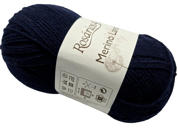 MERINO LAND 09 Granatowa ciemna 50g 220m Rosarios4 włóczka 100% wełna merino hurtownia włóczek GOLD-POL Warszawa