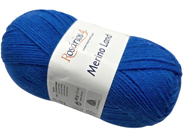 MERINO LAND 18 Niebieska 50g 220m Rosarios4 włóczka 100% wełna merino hurtownia włóczek GOLD-POL Warszawa