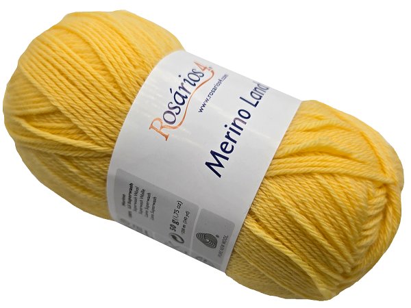 MERINO LAND 41 Żółta 50g 220m Rosarios4 włóczka 100% wełna merino hurtownia włóczek GOLD-POL Warszawa