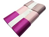 10cm 50m HURT PINK CIEMNA RÓŻOWA 109 wstążka satynowa atłasowa szeroka na kokardy wstęgi hurtownia wstążek Warszawa