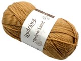 MERINO LAND 34 Miodowa 50g 220m Rosarios4 włóczka 100% wełna merino hurtownia włóczek GOLD-POL Warszawa