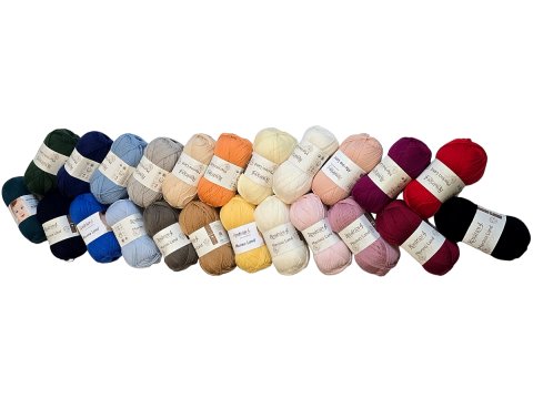 MERINO LAND 22 Rożowa Fuksja 50g 220m Rosarios4 włóczka 100% wełna merino hurtownia włóczek GOLD-POL Warszawa
