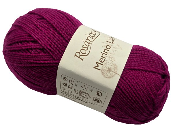 MERINO LAND 22 Rożowa Fuksja 50g 220m Rosarios4 włóczka 100% wełna merino hurtownia włóczek GOLD-POL Warszawa