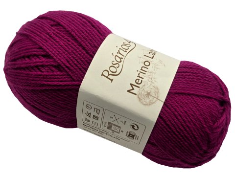 MERINO LAND 22 Rożowa Fuksja 50g 220m Rosarios4 włóczka 100% wełna merino hurtownia włóczek GOLD-POL Warszawa