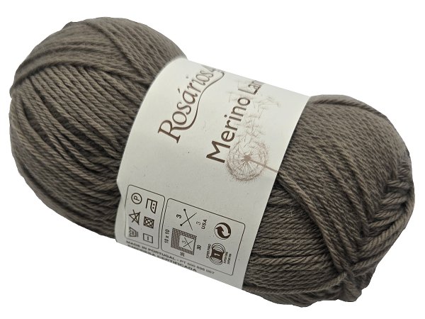 MERINO LAND 39 Brązowa 50g 220m Rosarios4 włóczka 100% wełna merino hurtownia włóczek GOLD-POL Warszawa