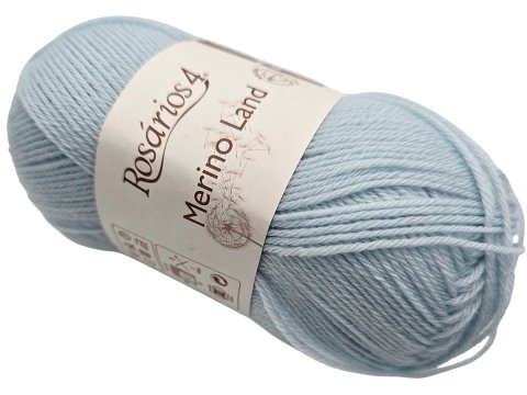 MERINO LAND 06 Błękitna 50g 220m Rosarios4 włóczka 100% wełna merino hurtownia włóczek GOLD-POL Warszawa