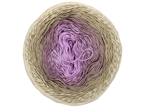 ROSEGARDEN 327 BEŻ LILA 100% BAWEŁNA cienka włóczka YarnArt 250g 1000m