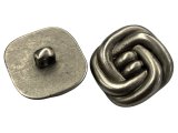 25mm Guziki srebrne opk 12szt kolor Srebrna Oksyda guziki plastikowe lekkie na stopce do swetra marynarki  sklep z guzikami