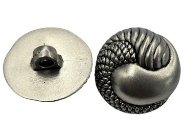 25mm Guziki Ślimak srebrne...