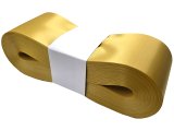 5cm 50m HURT ZŁOTA JASNA Z118 wstążka satynowa na kokardy wstęgi miękka ale sztywna hurtownia wstążek GOLD-POL