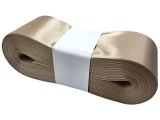 5cm 50m HURT BEŻOWA 185 wstążka satynowa na kokardy wstęgi miękka ale sztywna hurtownia wstążek GOLD-POL