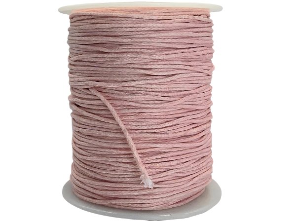 Sznurek 1mm woskowany Róż Pastel 100m bawełniany jubilerski cienki największy wybór pasmanteria GOLDPOL Warszawa
